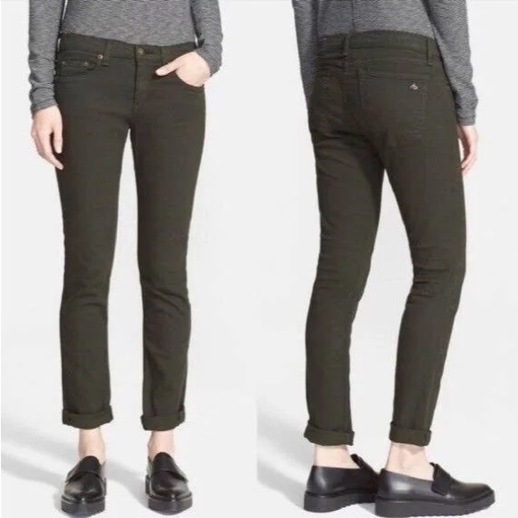 Rag and bone Dre Jeans Olive - Picture 1 of 4